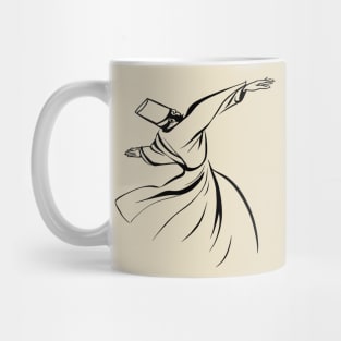 The Dervish Receives Spiritual Benevolence Line Art Mug